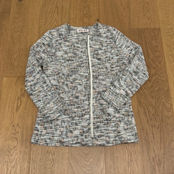 EUC Anthropologie DOLAN Zip-Up Tweed Cardigan‎ - Ladies Size L - Picture 7 of 7